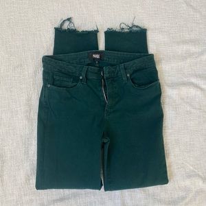 Paige Skinny Jeans - Deep Evergreen color Size 29